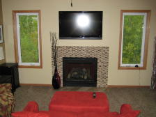 Enjoy a roaring fire in your new four season family room
